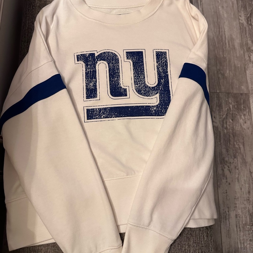 NFL Team Apparel Women's White Sweatshirt